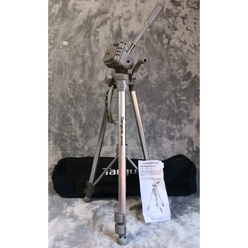Targus TGT-58TR Camera Camcorder‎ Tripod Bubble Level Quick Release Platform Bag